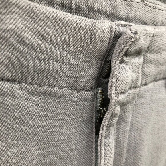 Uniqlo Wide Trouser Jeans Womens XS Gray High Waisted (24-25 in) Stretch Baggy - Picture 5 of 9